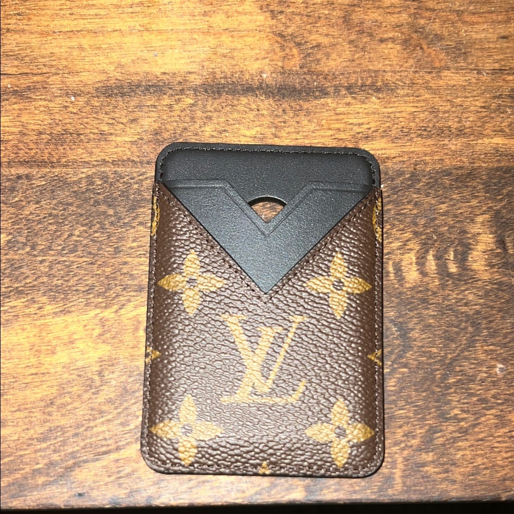 Louis Vuitton Brown and Gold Monogram Card Holder